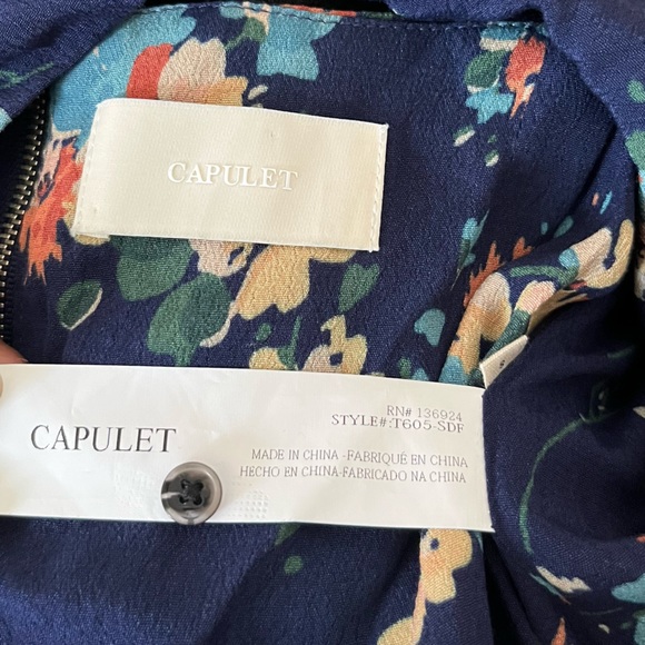 Capulet floral crop top blouse - Picture 8 of 9
